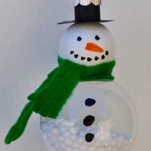 Snowman Ornament - Glass Snowman Ornament - Frosty The Snowman Ornament