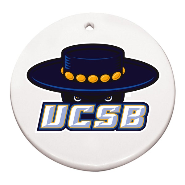 UCSB Ornament UC Santa Barbara Ornament Isla Vista Ornament Custom College Ornament Ucsb Christmas Ornament UC Santa Barbara Christmas