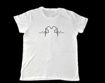 Mickey Heartbeat Shirt Mickey Mouse Heartbeat Shirt Mickey Heartbeat Graphic Tee Heartbeat of a Disney Addict Disney Vacation Shirt Mickey
