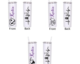 Vet Tumbler Personalized Vet Tumbler Vet Tech Life Veterinarian 20 oz Tumbler Vet School Gift Vet Assistant Cup Vet Office Manager Gift Vet