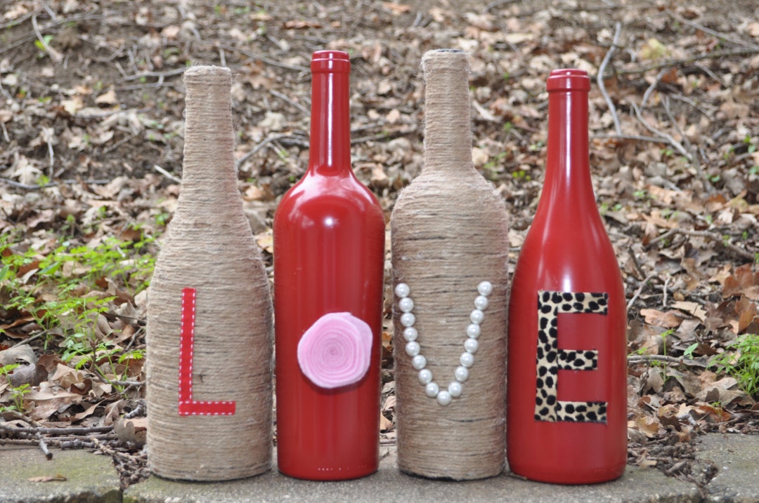 Valentine's Day DIY, Cute Couple Painting On glass Bottle, Anniversary  Gift