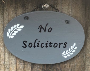 No Solicitation Sign - No Solicitors Sign - No Soliciting Sign - No Solicitors Wood Sign - No Solicitation Door Sign - Front Door Sign