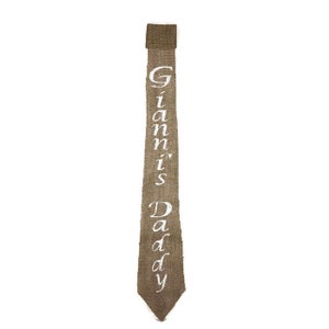 Dad To Be Tie Burlap Dad To Be Tie Baby Shower Tie Burlap Tie  Rustic Baby Shower Daddy To Be Tie Baby Shower Daddy To Be Burlap Tie