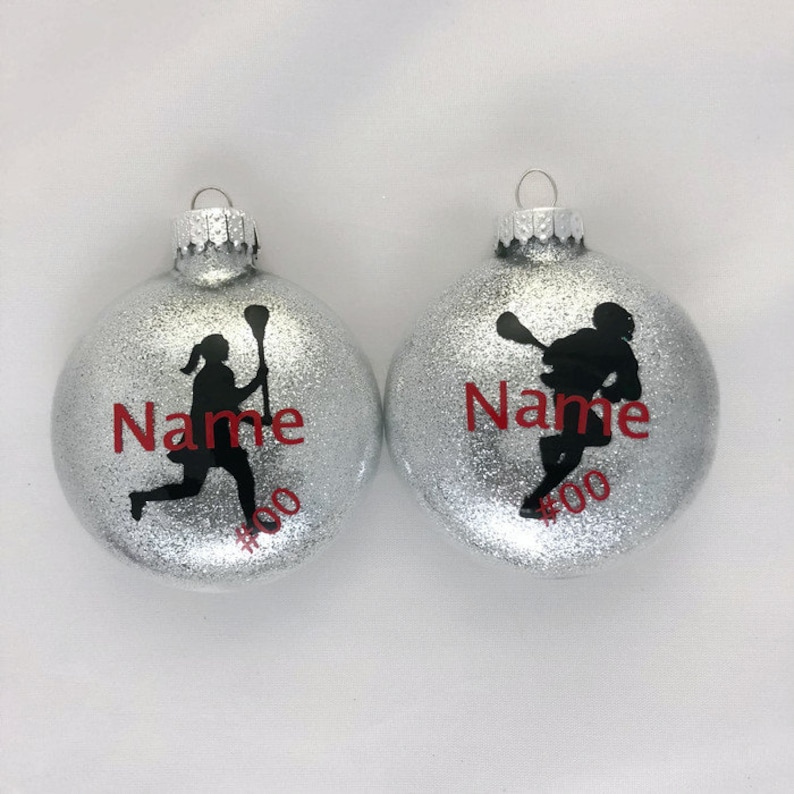 Lacrosse Player Ornament Personalized Lax Player Ornament Etsy
