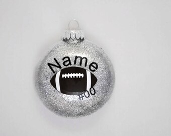 Football Christmas Ornament - Personalized Football Ornament - Football Player Gift - Football Coach Gift - Football Ornament - Football