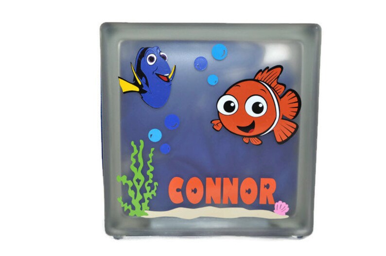 Finding Nemo Glass Block Finding Nemo Night Light Finding Dory Glass ...