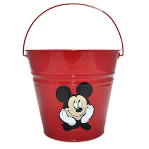 Mickey Mouse Bucket Easter Basket Personalized Easter Bucket Custom Personalized Metal Easter Bucket Easter Pail Disney Easter image 1