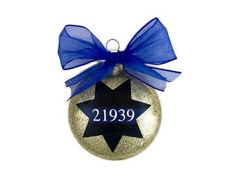 Police Officer Badge Ornament Custom Police Badge Ornament Police Shield Ornament Police Office Ornament Police Badge Ornament Police Badge