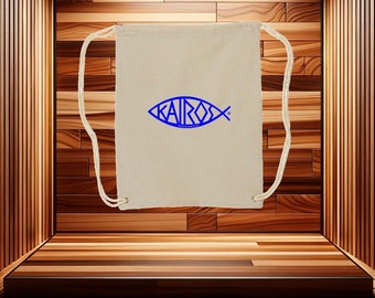 Bolsa con cordón de lona del Ministerio Kairos: su compañero de servicio