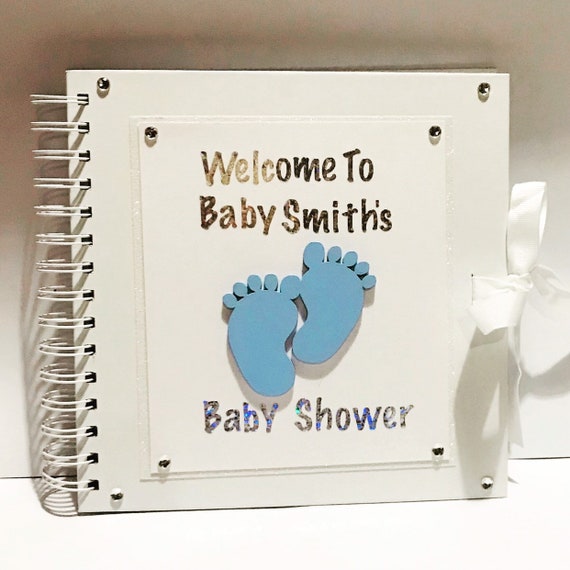 personalised baby shower guest book