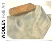 Hand Dyed 100 Wool, Comes in 2 sizes, slight mottled ideal for rug hooking, appliqué, quilting, penny rugs. COLOR MIDNIGHT PALE