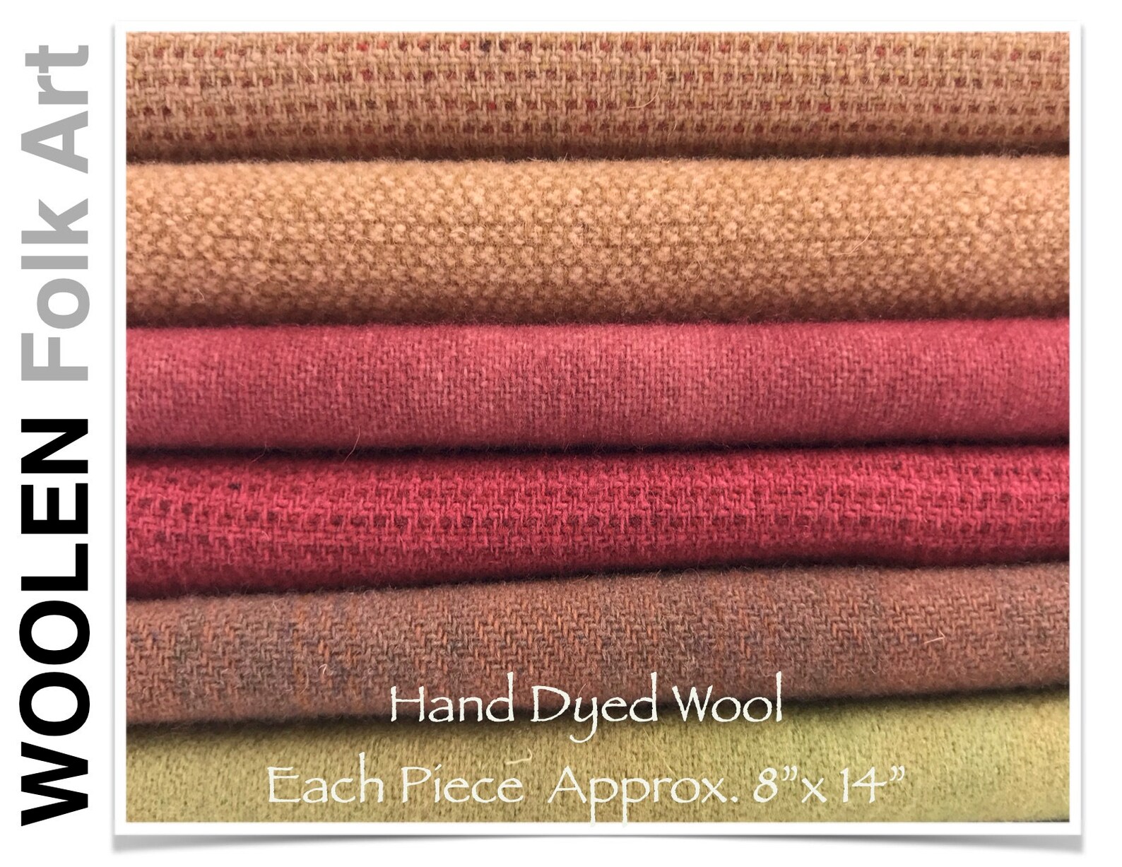 Hand Dyed 100 Wool Fabric Each panel measures approx. Etsy