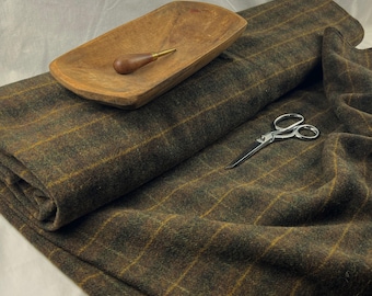 100% Wool Fabric by the Yard.  Medium Weight 58-60" Wide.  Multiple yards ordered come as 1 piece.  Color:  BOXWOOD