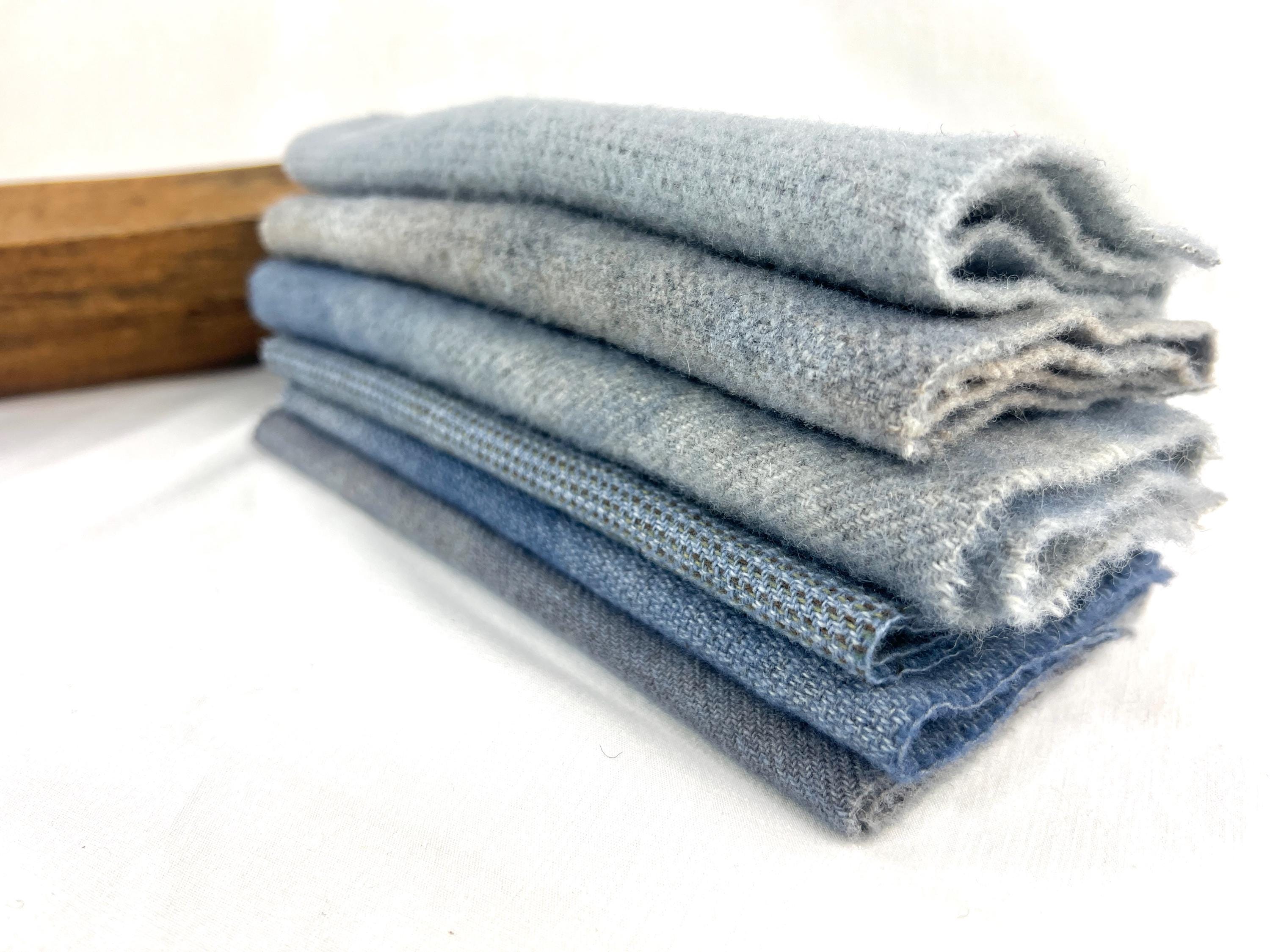 100% Wool Fabric Bundle: Rug Hooking and Appliqué (8