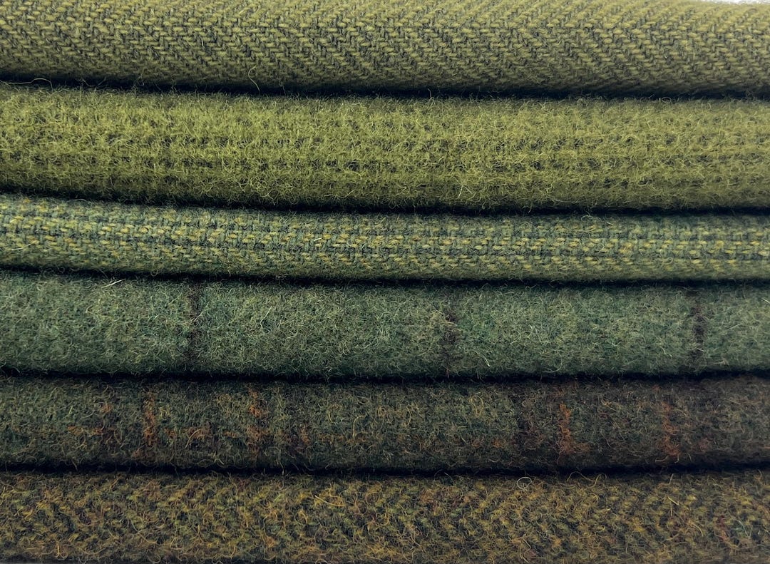 100% Wool Fabric Bundle: Rug Hooking and Appliqué (8