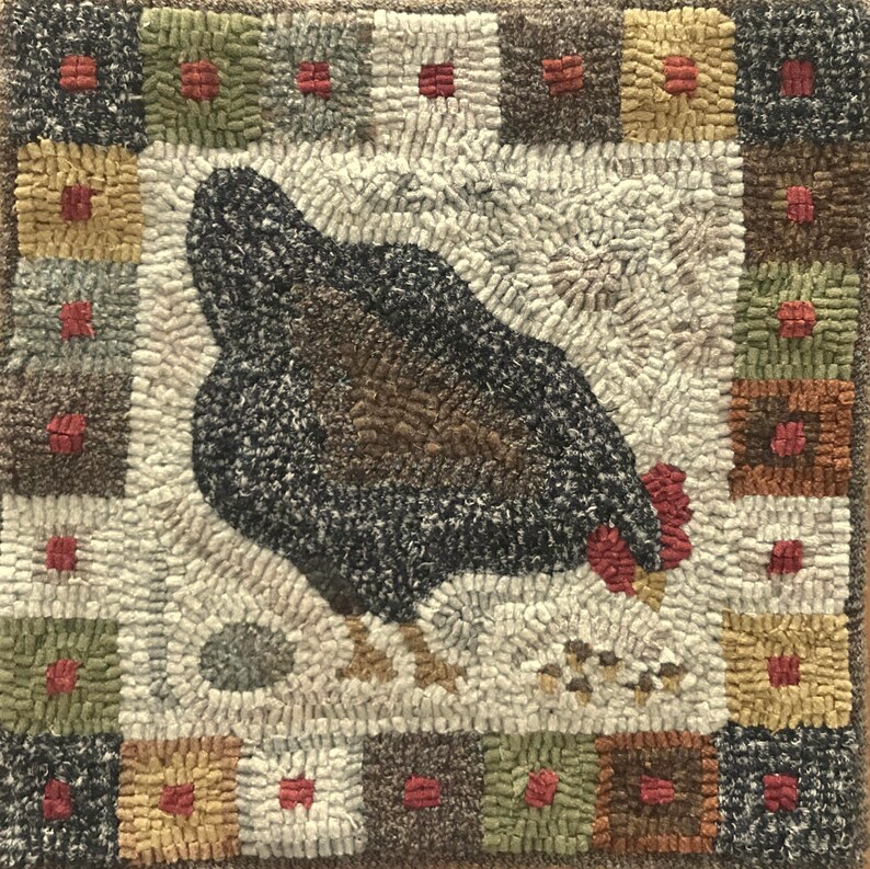 CHICKEN OR EGG Rug Pattern for Hooking and Punch Needle. Etsy