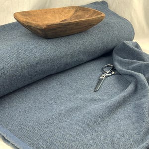 Yardage FEDERAL BLUE Wool Fabric by the Yard ~ Medium to Heavy weight 16oz. yard ~  60&quot; Wide