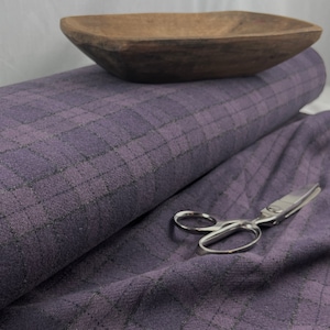 100% Wool Fabric by the Yard.  Medium Weight 58-60" Wide.  Multiple yards ordered come as 1 piece.  Color:  GRAPE APE