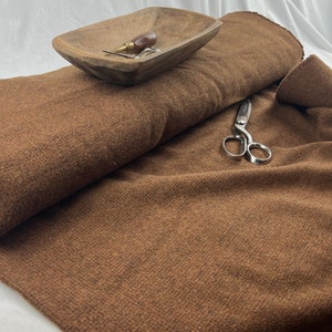 Wool Fabric by the Yard ~ Medium to Heavy weight 16oz. yard ~  60" Wide ~ Color: TOASTED GOLD