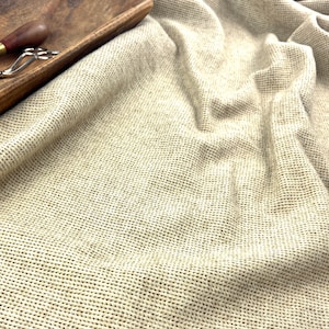 100% Wool Fat 1/4&#39;s (16&quot;x28&quot;) for rug hooking, appliqué and crafts. Washed and felted ready for use. SOFTER TAN