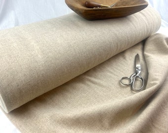 100% Wool Fabric by the Yard.  Medium Weight 58-60" Wide.  Multiple yards ordered come as 1 piece.  Color:  LINEN HEATHER
