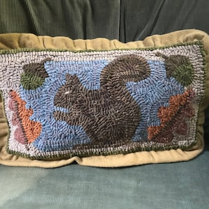 OH NUTS! Rug pattern for hooking or punch needle.  Comes in 2 sizes: 8&quot; x 15&quot; or 12&quot; x 20&quot;.  Foundation cloth choices at checkout.