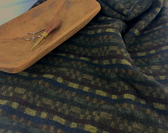 100% Wool Fabric Fat Quarter: Rug Hooking, Appliqué (16x28), Washed and ready for your next project.  SLEEPY HOLLOW
