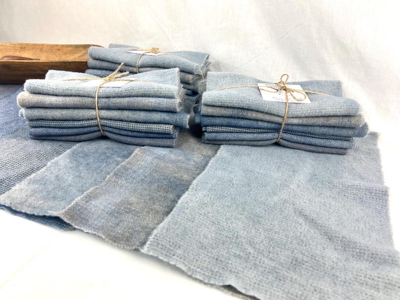 100% Wool Fabric Bundle: Rug Hooking and Appliqué (8