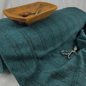 Yardage GULF STREAM Wool Fabric by the Yard ~ Medium to Heavy weight 16oz. yard ~  60&quot; Wide