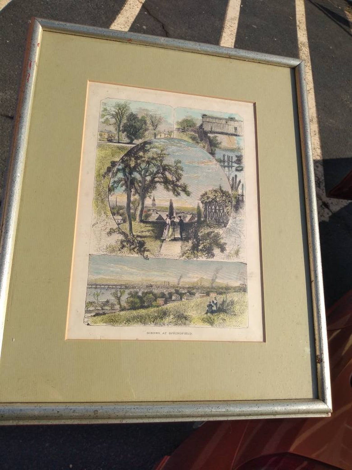 Antique lithograph 1872 rare Victorian Scenes at Etsy