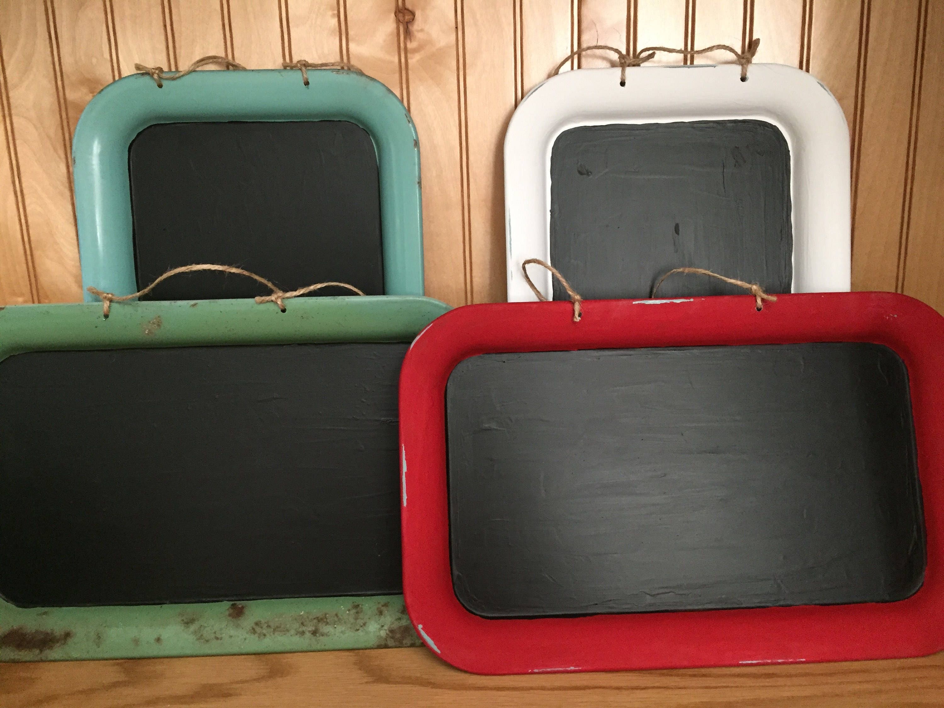 chalkboard memo holder office organization Etsy