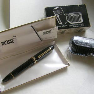 筆記具 MONTBLANC vintage inkwell travel Montblanc Inkwell - Etsy