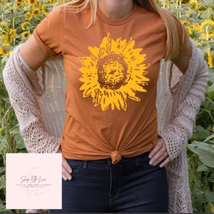 Vintage Sunflower Unisex T-shirt|
