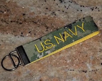 Llavero de camuflaje militar NWU III de la Marina de los EE. UU.