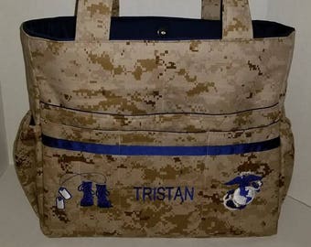 Marine Desert Military Camo Diaper Bag