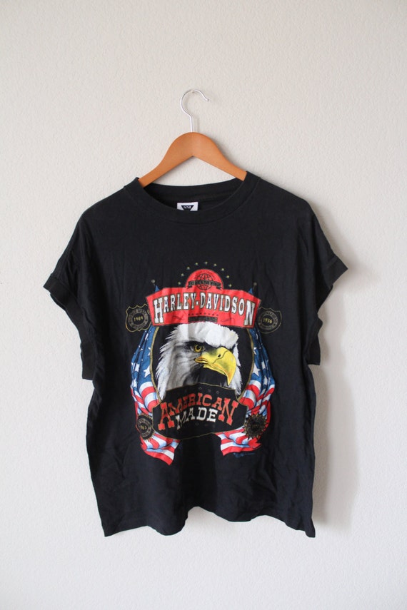 VINTAGE 1990's Harley-Davidson sleeveless shirt ov