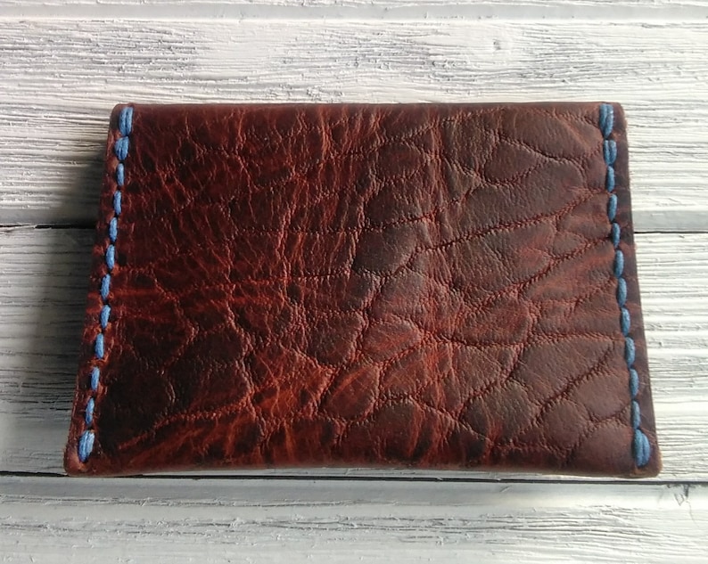 Bison leather cardcoin purse pouch and coin purse