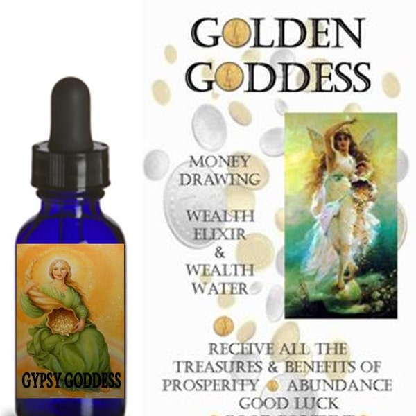GOLDEN GODDESS Money Drawing Elixir by Gypsy Goddess