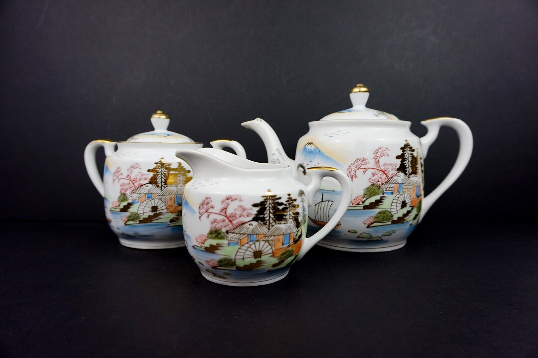 Vintage Japanese Tea Set // Mid Century Tea Set. Etsy UK