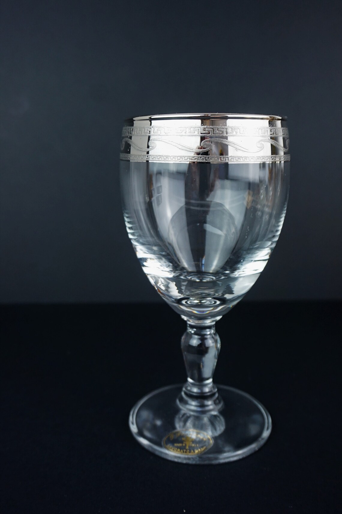 Beautiful Vintage Italian Wine Glasses // J Preziosi Lavorato Etsy