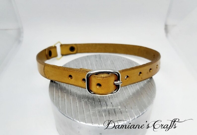 honey ray hexagon ring choker bee very thin Real leather honey comb very slim Choker real leather hexagonal ring bee