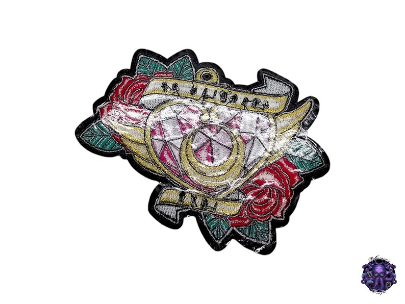 Embroidered Fabric Patch, Badge, LARGE, Sailor, Kawai, Moon, Chibi