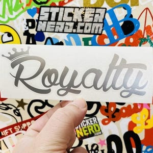 Royalty Sticker- Funny Vinyl Window Stickers - Transfer Car Decals - Jdm Kdm king European Style Stickers - Free Shipping