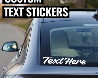 Custom Vinyl Lettering - Personalized Text Stickers For Cars, Trucks, Boats, Window Decals