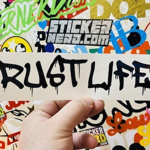 Rust Life Sticker - Funny Vinyl Window Stickers - Transfer Car Decals - slammed lowered old truck European Style Stickers - Free Shipping