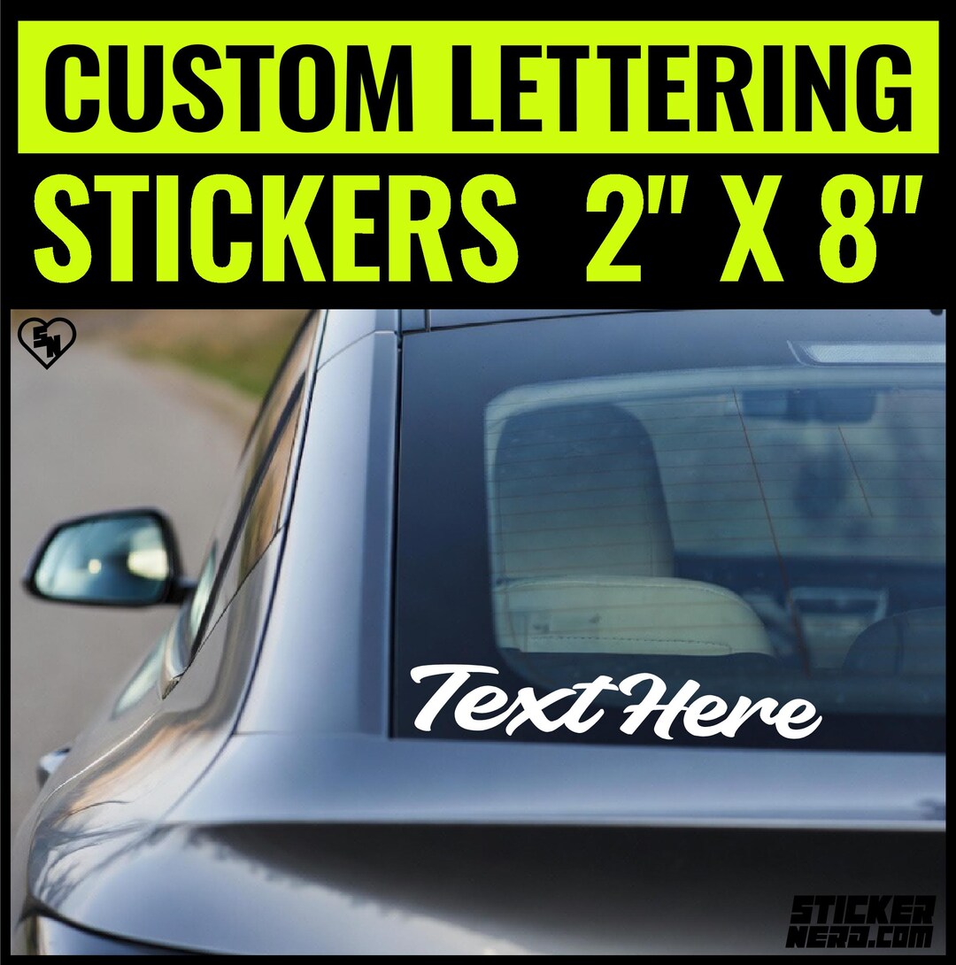 Car Sticker Writing 2
