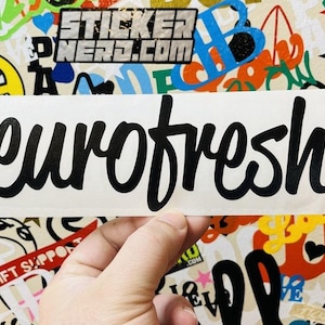 Euro Fresh Sticker - Funny Vinyl Window Stickers - Transfer Car Decals - Jdm Kdm European Style Stickers - Free Shipping