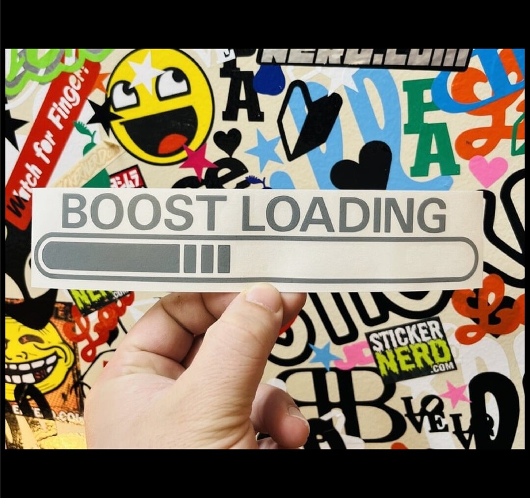 Boost Loading Sticker Vinyl Window Decal Car Truck Stickers Jdm Kdm Tuner Decals Diecut