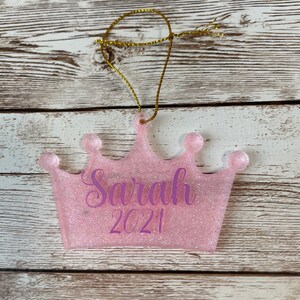 Prinzessin Ornament/personalisierte Weihnachtsverzierung