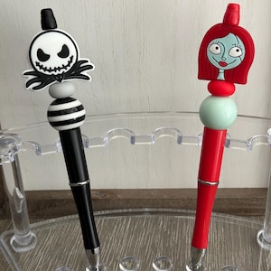 Halloween Perlen Stifte / Jack and Sally Stifte